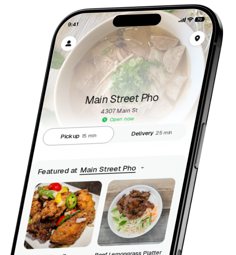 Main Street Pho app preview