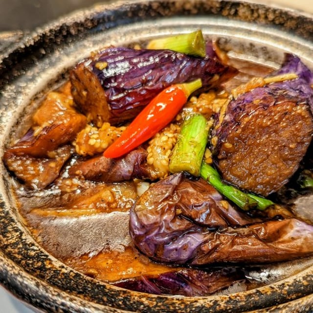 Eggplant Clay Pot.