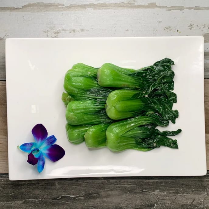 Baby Bok Choy in Garlic Sauce.