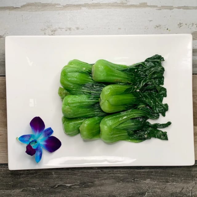 Baby Bok Choy in Garlic Sauce.