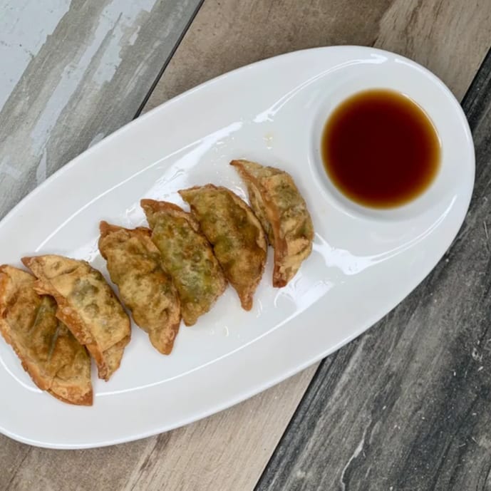 Fried Veggie Dumplings.
